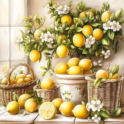 Deko bild zitronenbaum - bild,