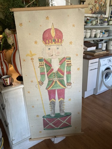 Wandbild rollkarte weihnachten - wandbild,