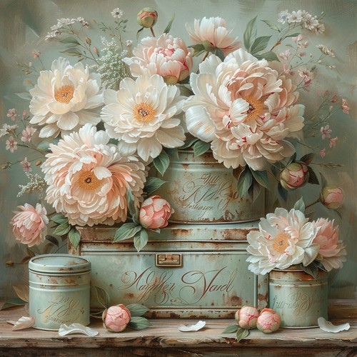 Deko bild vintage retro dosen - deko,