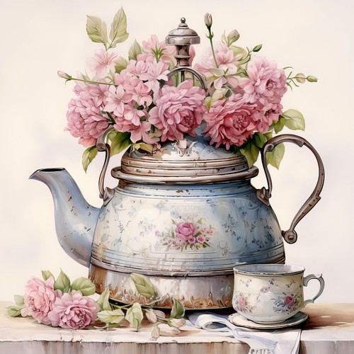 Deko bild vintage shabby chic - bild,