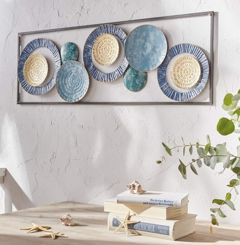 Metalldeko blue 89 cm x - cm,