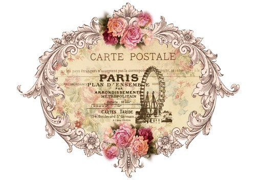 BÜGELBILD-Vintage-Shabby-Nost