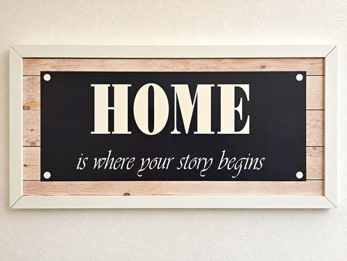 Home wandbild where your - home,