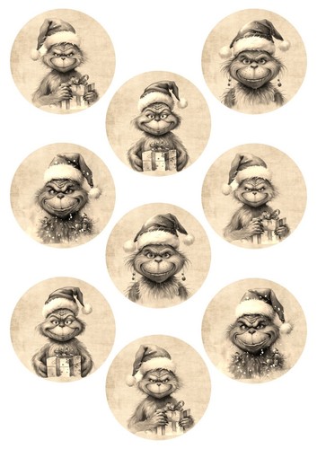 BÜGELBILD-Vintage-Shabby-Grin