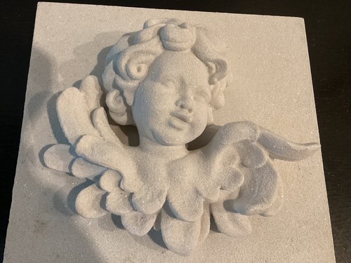 Wandbild engel relief - relief, putte