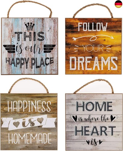 4er set wandbilder 20x20cm - 4er,