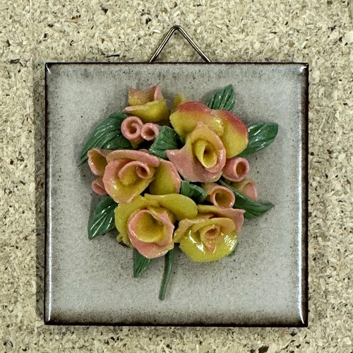 Vintage keramik wandbild - vintage,