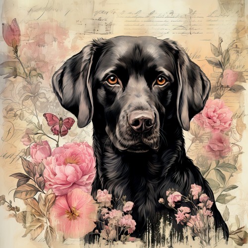 Deko bild hund labrador - bild,